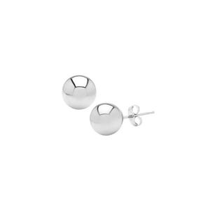 14K Gold Round Ball Push Back Studs| White Gold Ball Studs | Gold Ball Studs | Solid Gold Ball Earrings | 2mm 3mm 4mm 5mm 6mm 7mm 8mm