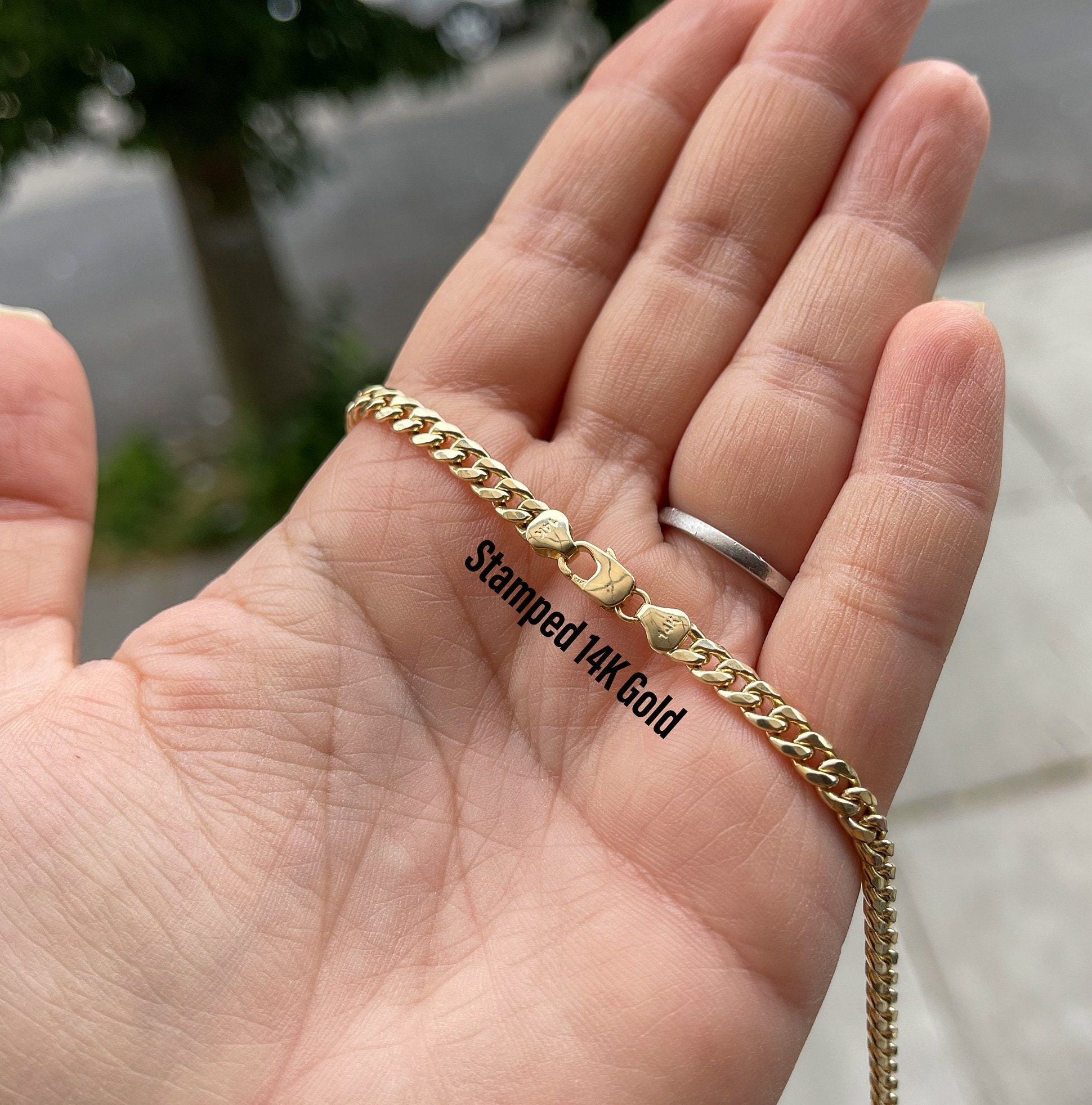 14K Gold Miami Cuban Chain Link Chain Necklace 14K Cuban Bracelet Unisex Gold Cuban Chain 7.524 - Etsy 14K Gold Miami Cuban Chain Link Chain Necklace 14K Cuban Bracelet Unisex Gold Cuban Chain 7.524 - Etsy