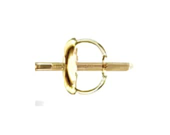 14K Solid Gold Screwbacks | Pair of Earring Heavy Screw Backs | Replacement Backs