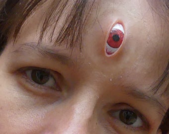 Narrow Vertical Third Eye Prosthetic (latex), Extra Narrow Eye Make-up For Cosplay or Halloween (Alien, Demon, Mutant, Anime, etc)