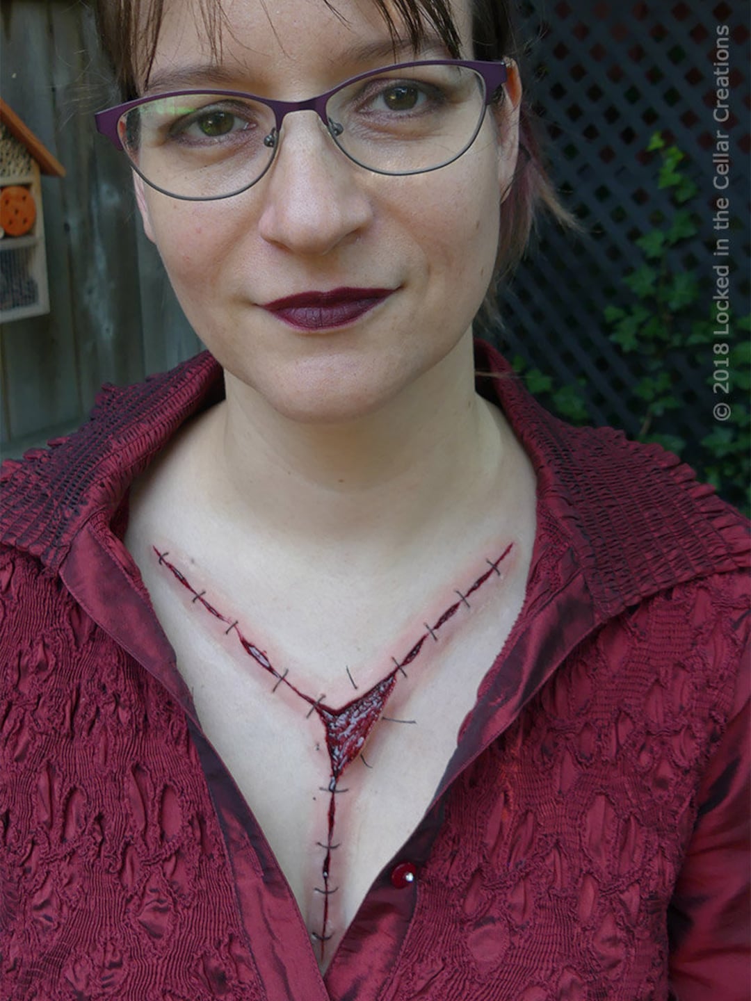 Autopsy Scar Prosthetic: Halloween Zombie SFX Makeup (latex) - Etsy