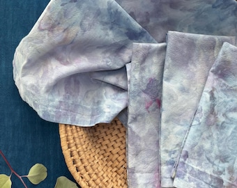Hand-Dyed  Cotton Napkins: Watercolor Look – WIND + WAVES, Set of 4