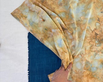 Hand-Dyed Organic Cotton Towels: Watercolor Look – CLAY + SUN, Set of 2