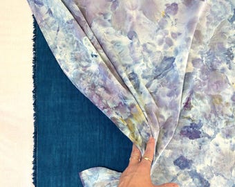 Handgeverfde handdoeken van biologisch katoen: aquarellook – WIND + WAVES, set van 2