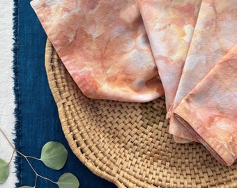 Hand-Dyed  Cotton Napkins: Watercolor Look – CLAY + SUN, Set of 4