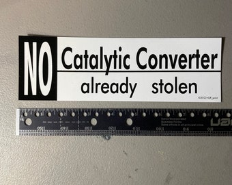 8.5" Catalytic Converter Sticker