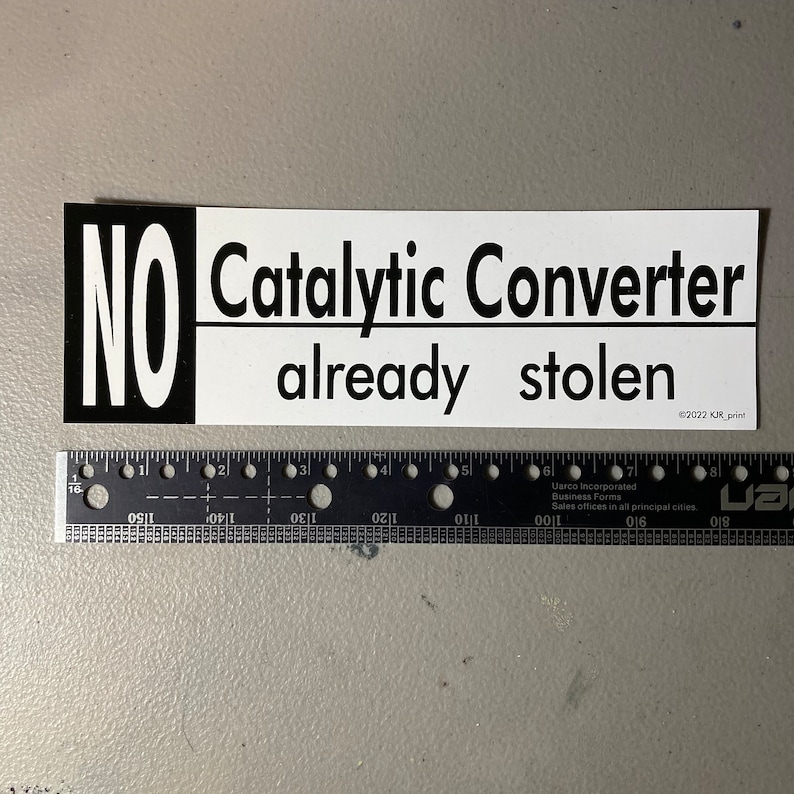 8.5 Catalytic Converter Sticker image 1
