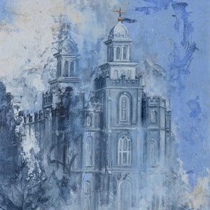 ON SALE! Logan Utah LDS Mormon Temple Art.  Beautiful and Unique Canvas Print for your Home or as a Gift!