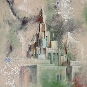 ON SALE! Phoenix Arizona LDS Mormon Temple Art.  Beautiful and Unique Canvas Print for your Home or as a Gift!