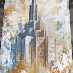 Idaho Falls LDS Mormon Temple Art.  Beautiful and Unique Canvas Print for your Home or as a Gift!