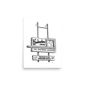Linebacker Notre Dame Poster Print