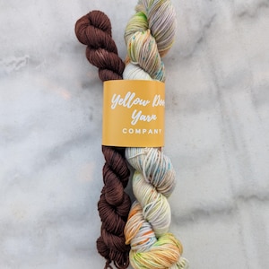 Adventure - Hand dyed superwash merino sock yarn set 70g with mini skein