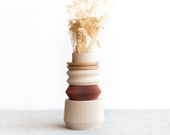 Modular AUSTIN Vase, perfect for fresh or dried flowers. Original vase gift !