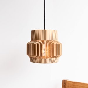 Lampshade Suspension Pendant Light Lighting Cage Wooden Diamond - Vintage and Industrial Design OHE
