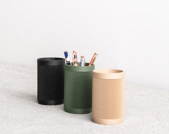 Pen holder Japan / Desk organizer printed in wood / Original gift her or him !