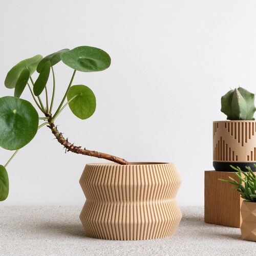 Set of 4 Small Indoor Planters Original Planter Gift Etsy