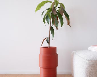 Totem Floor Planter – Large Modern Planter with Inner Tray