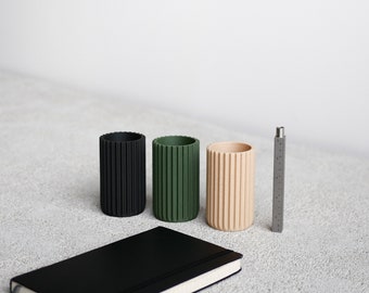 Geometric Wooden Pen holder - Stockholm - Original gift idea