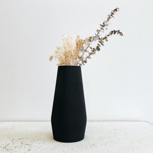 Vase géométrique WAVE bois recyclé Parfait pour fleurs séchées image 4