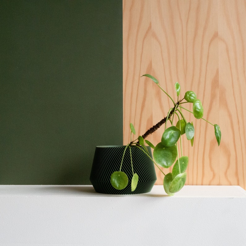 Green Indoor planter OSLO Original planter gift image 1