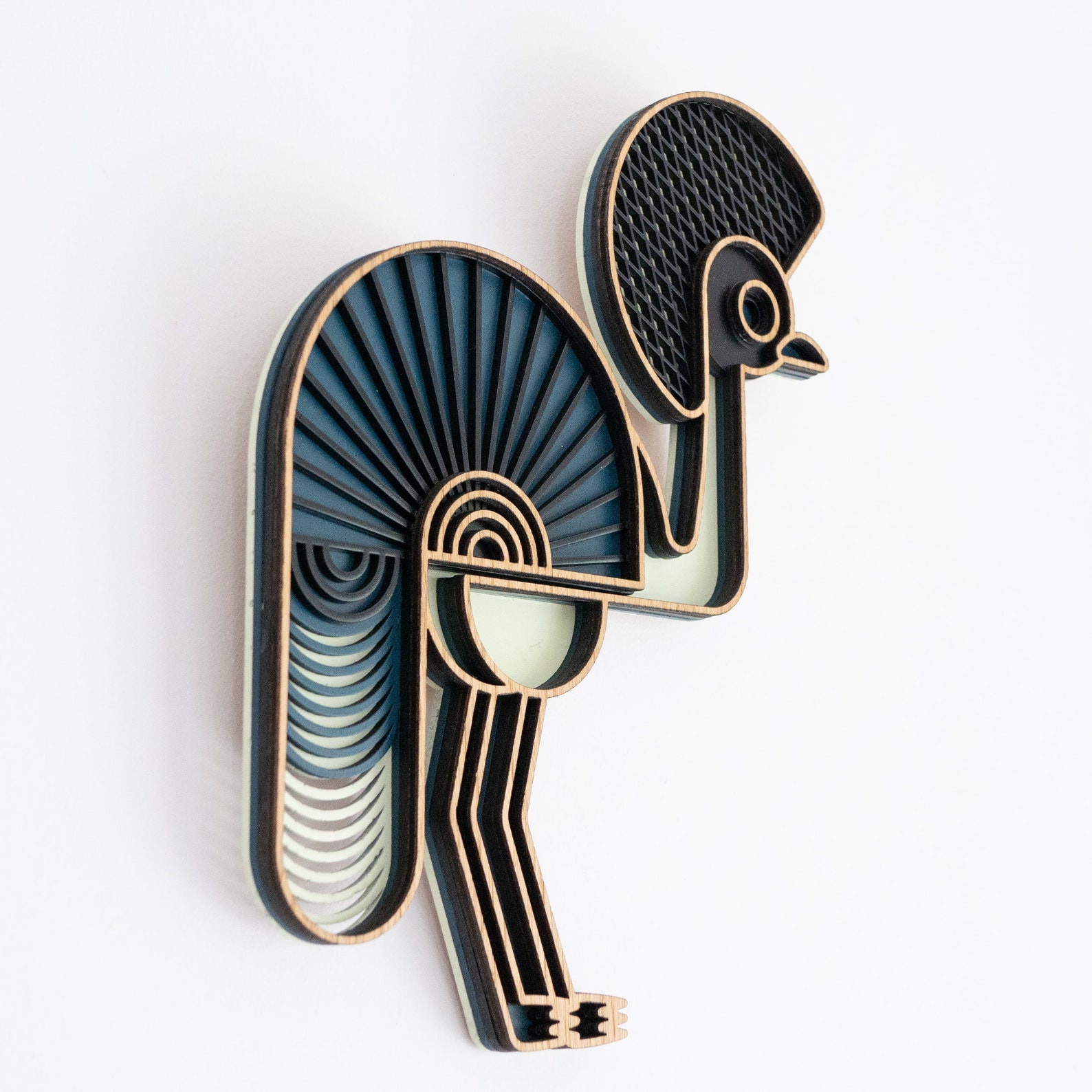 Peacock Wall Sculpture Original Home Decor Gift Etsy