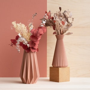 Terracotta vase ISHI Dried flowers Original gift for her image 4