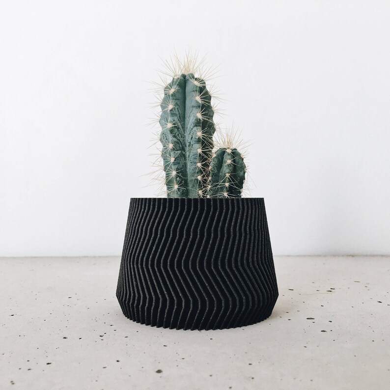 Original planter gift Thanksgiving SAVANNE Indoor black plant pot