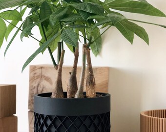 Pot pour plantes Aztek Noir - Décoration et objets durables - ETHIQ