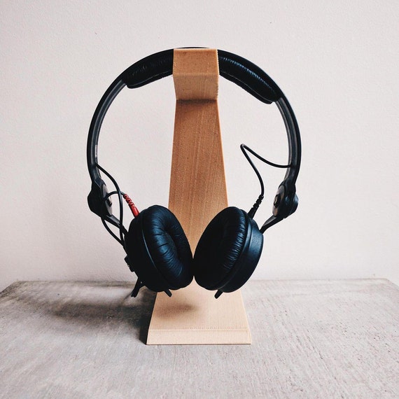 Headphone Holder Printed In Wood Desk Organizer Original Etsy