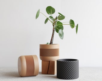 Set of 3 indoor planters - original planter gift !