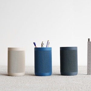 Pen holder Japan / Desk organizer printed in wood / Original gift her or him !