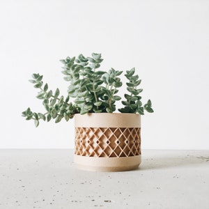 Indoor planter - AZTEK - original gift for plant lover !