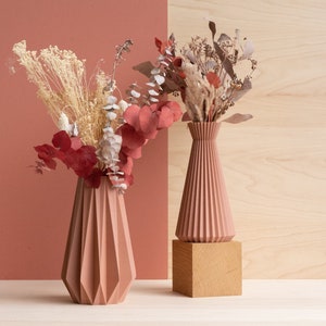 Terracotta vase ISHI Dried flowers Original gift for her image 2