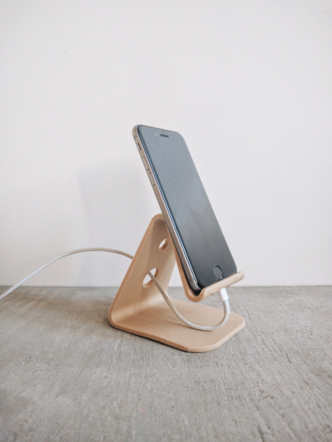 Buy Dock Stand Smartphone iPhone Desk Organizer Printed in Wood