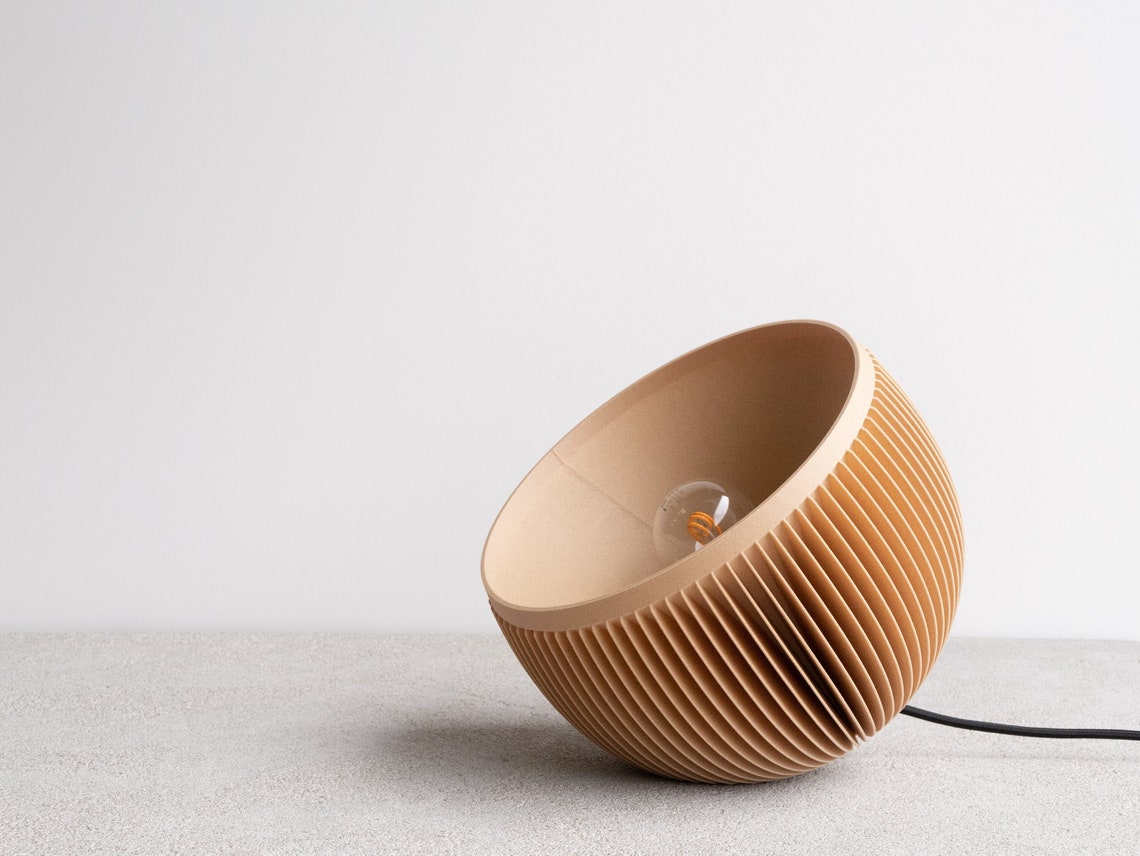 SUNSET Wooden Table Lamp Original Gift for Design Lover Etsy