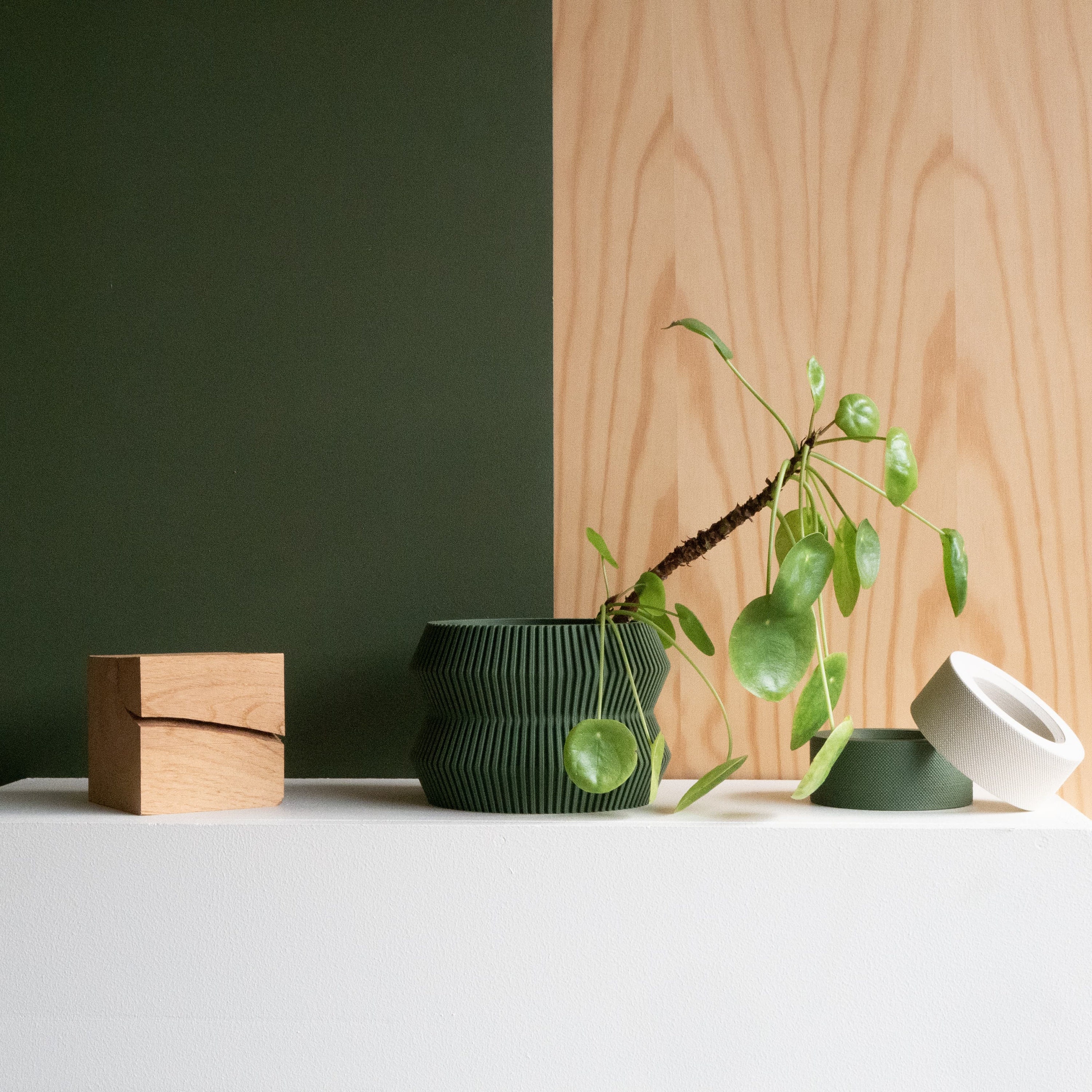 Green Indoor Wood Planter ITO Perfect for Any Indoor Planter and Home ...
