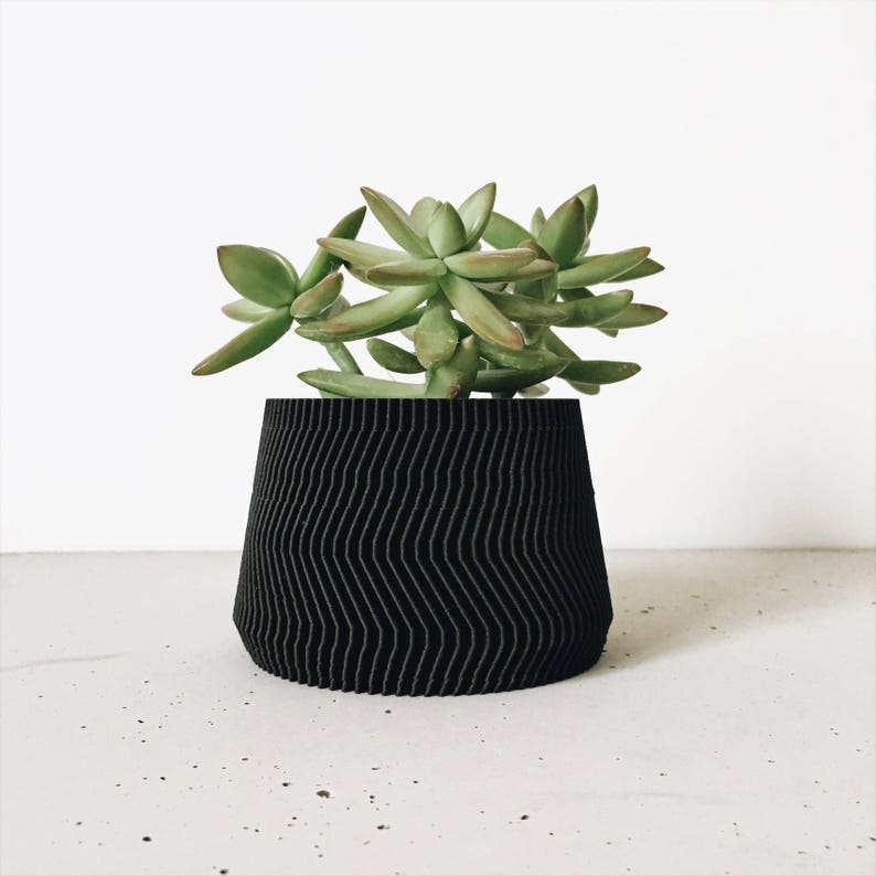 Original planter gift Thanksgiving SAVANNE Indoor black plant pot