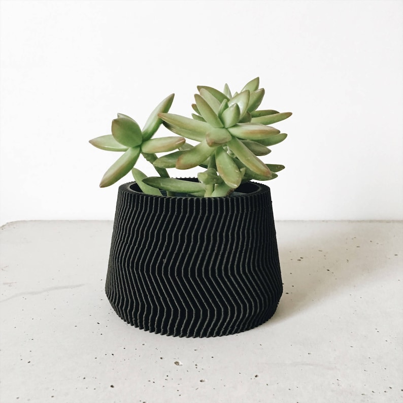 Original planter gift Thanksgiving SAVANNE Indoor black plant pot