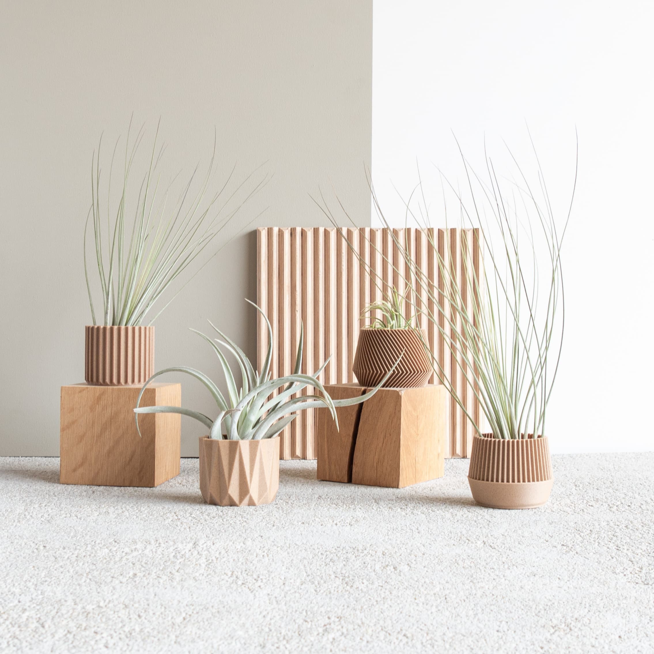 Set of 4 Small Indoor Planters Original Planter Gift Etsy