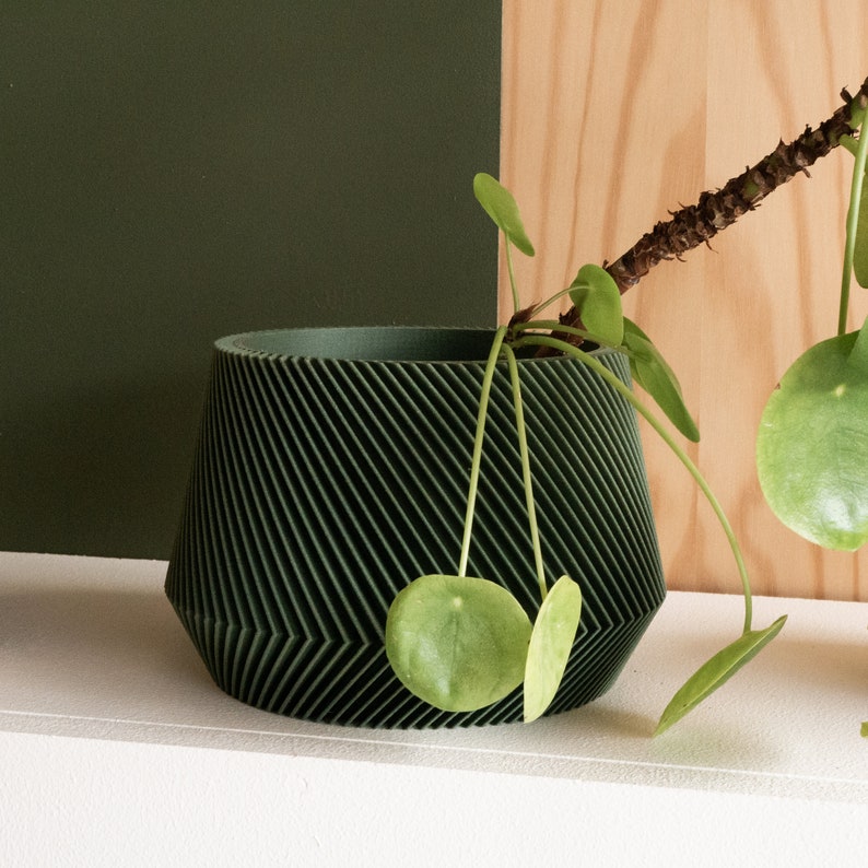 Green Indoor planter OSLO Original planter gift image 5