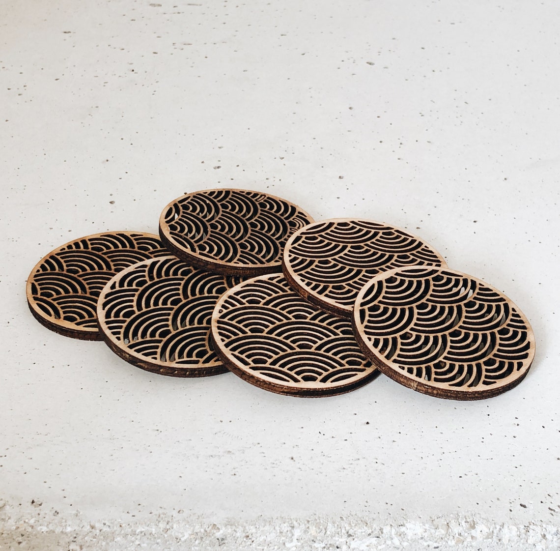 Lot De 6 Sous-verres BARDAK ALTI – Personnages Turques Anciens – Décor Oriental – Multicouleur