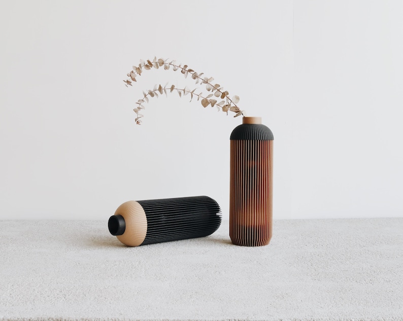 Vase en bois