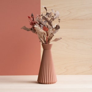 Terracotta vase ISHI Dried flowers Original gift for her image 3