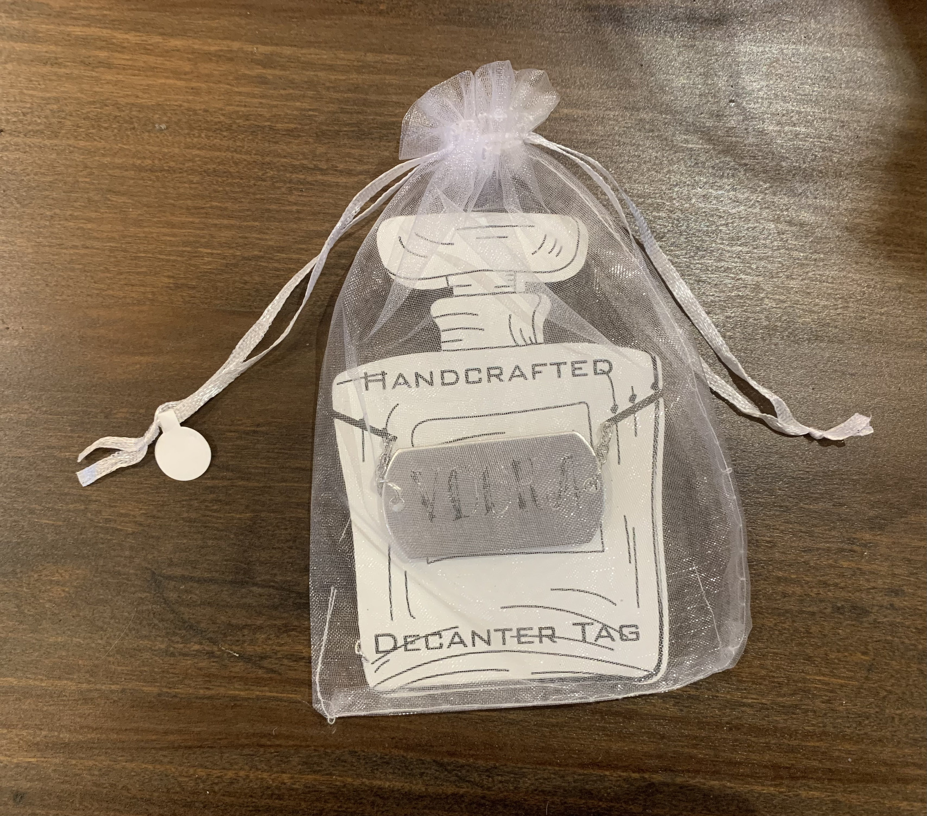 Decanter / Bottle Tag, Tequila, Rum, Brandy, Vodka, Gin, Bourbon ...