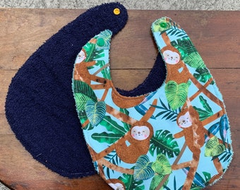 Handcrafted Bib, baby bib, instant , handmade, mealtime, teething, burping, drooling