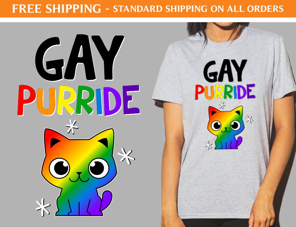 Gay Purride Cat Shirt O91 Pride Shirts 