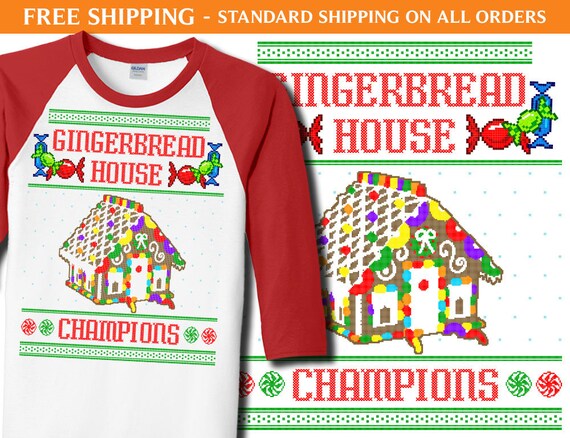 gingerbread house sweater