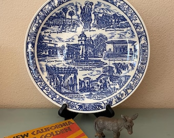 Santa Barbara Commemorative Plate - Vernon Kilns First Edition