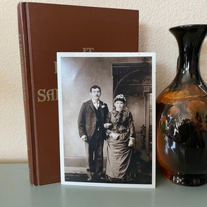 Vintage Couple Photo Print: 1800s Portrait Copy (5x7)