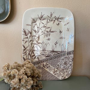 Antique Transferware Platter - W.H. Grindley  & Co. “Burmah” Pattern Platter - Antique English Transferware